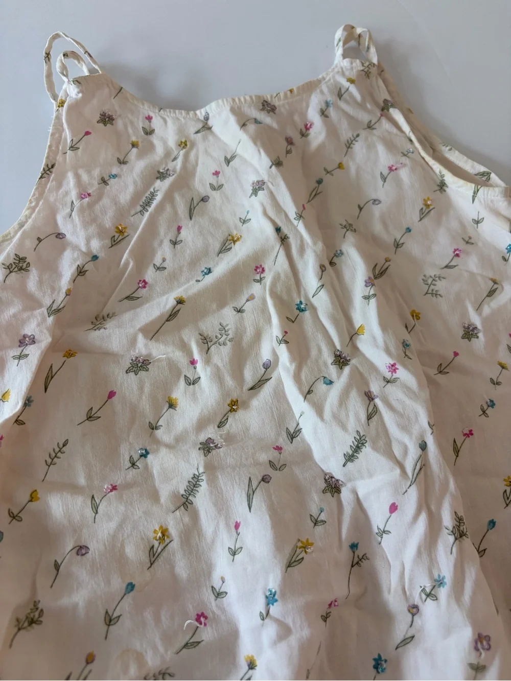 Vintage 2000 Y2K Gymboree Girls Pretty Feminine Floral Sundress Size 4 Cotton